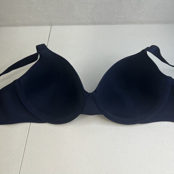 Vanity Fair 40D Bra Beauty Back Underwire Full Figure Coverage Lace 76380 Blue - Picture 9 of 13